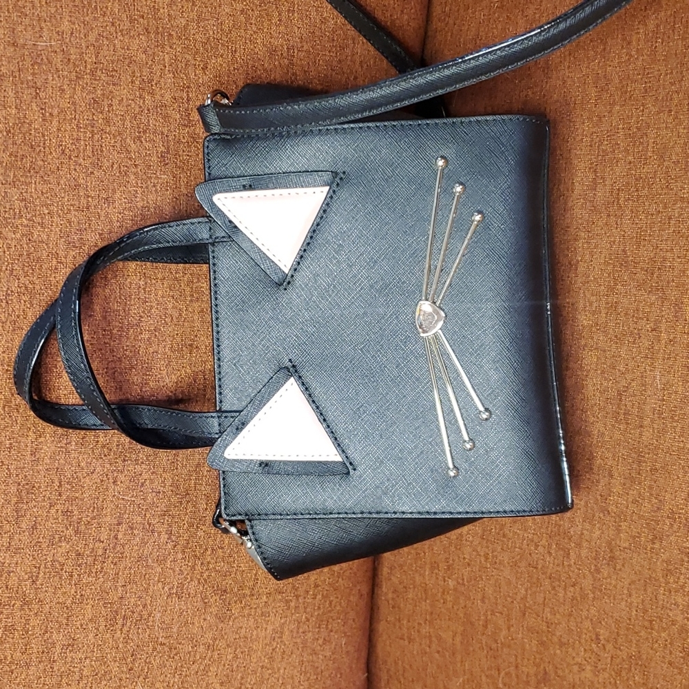 Kate spade black cat purse